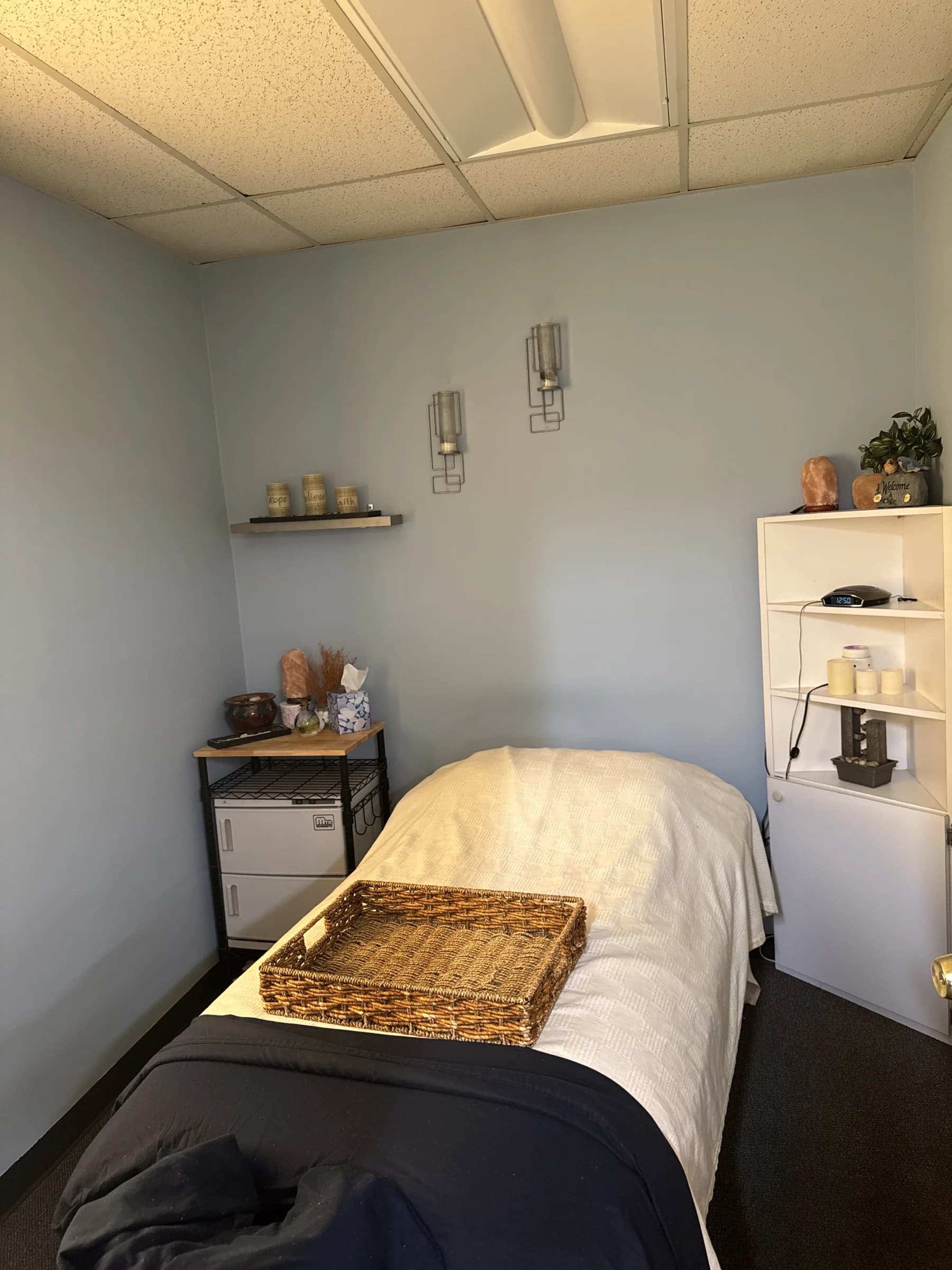 Massage room at Advanced Wellness Chiropractic in Bridgeton, Missouri