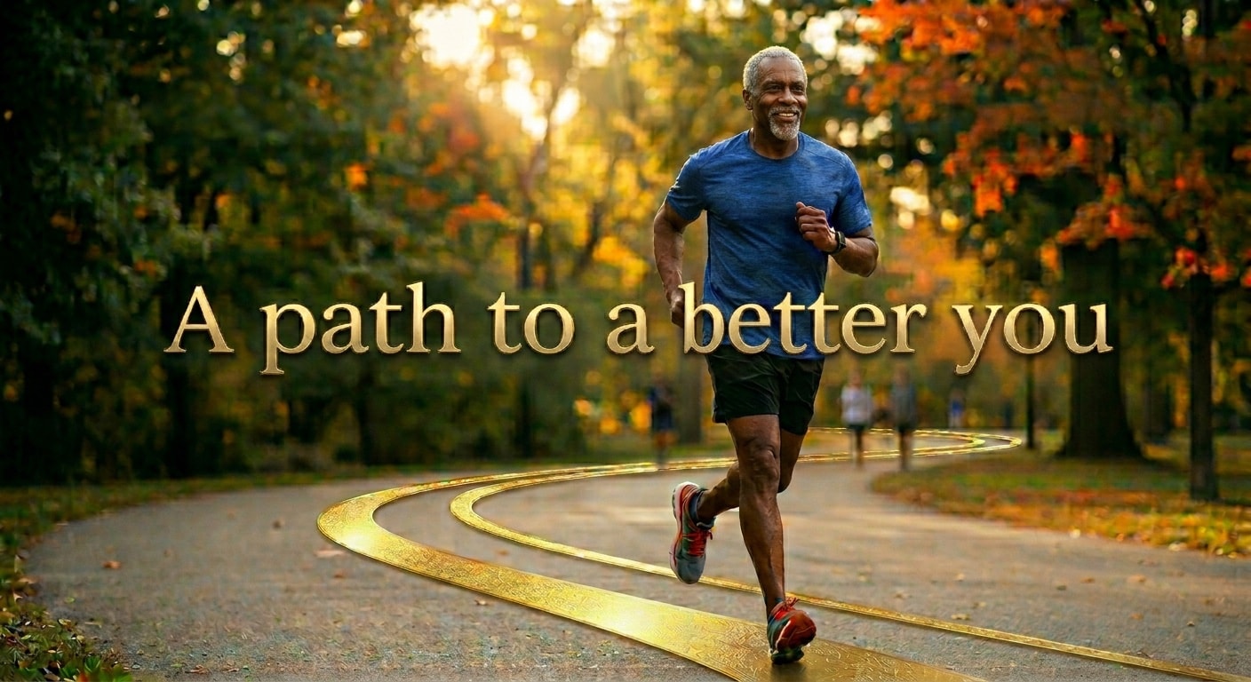 Active person running on a path, a path to a better you with Advanced Wellness Chiropractic